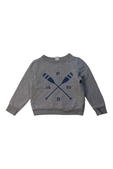 A Grey Crewneck Sweatshirts from Petit Bateau in size 3T for boy. (Front View)
