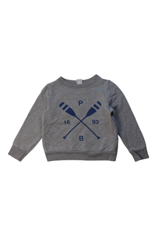 A Grey Crewneck Sweatshirts from Petit Bateau in size 3T for boy. (Front View)