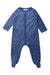 A Blue Onesies from The Little White Company in size 18-24M for neutral. (Front View)