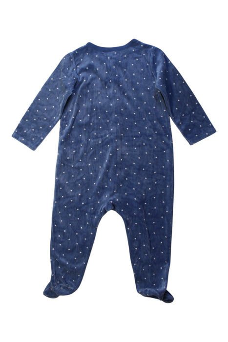 A Blue Onesies from The Little White Company in size 18-24M for neutral. (Back View)