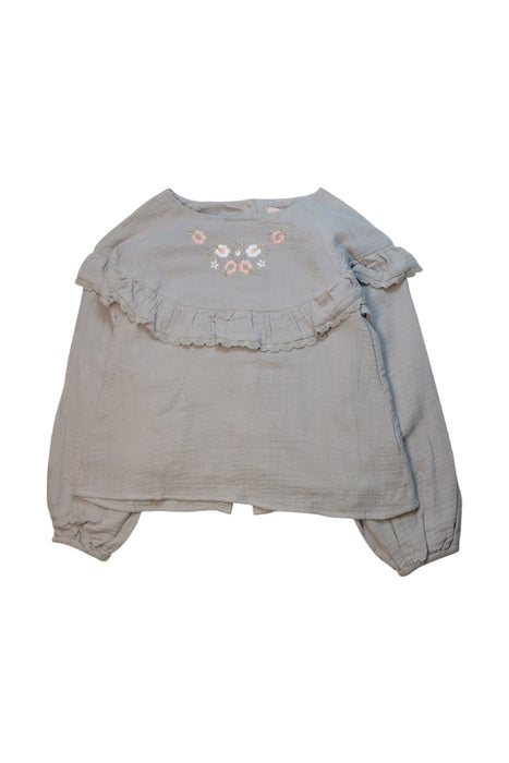 A Grey Long Sleeve Tops from Louise Misha in size 8Y for girl. (Front View)