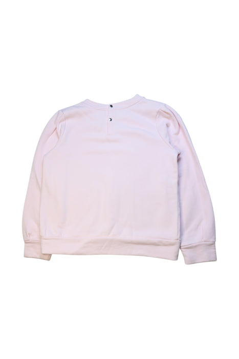 A Pink Crewneck Sweatshirts from Jacadi in size 12Y for girl. (Back View)