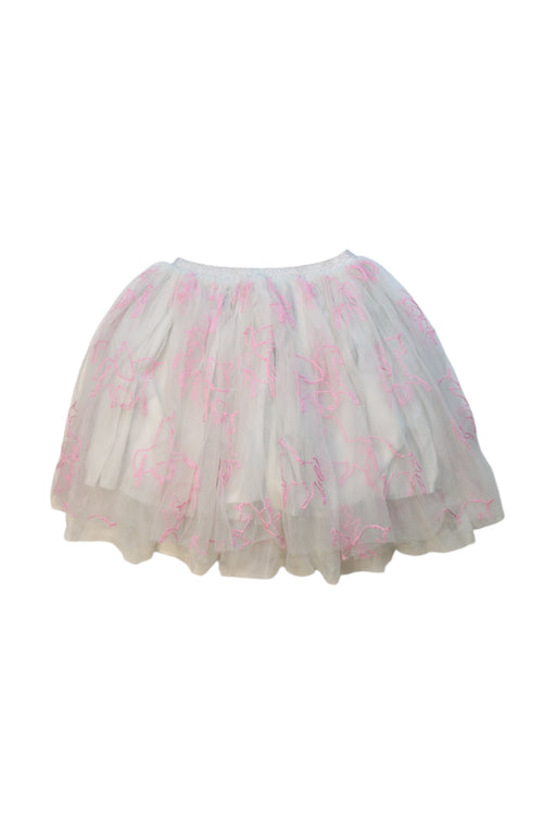 A White Tulle Skirts from Seed in size 6T for girl. (Front View)