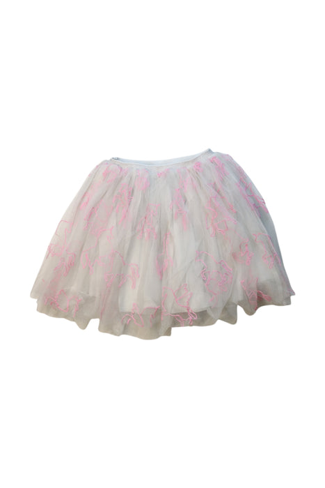 A White Tulle Skirts from Seed in size 6T for girl. (Back View)