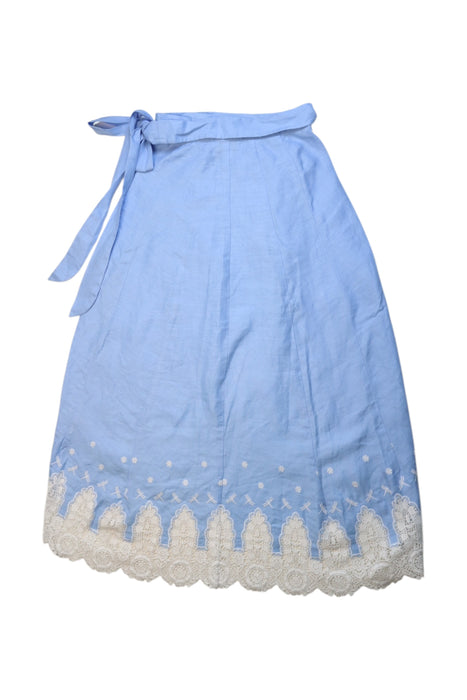A Blue Mid Skirts from Miguelina in size 10Y for girl. (Back View)