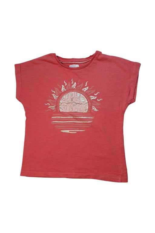 A Red Short Sleeve T Shirts from FatFace in size 7Y for neutral. (Front View)