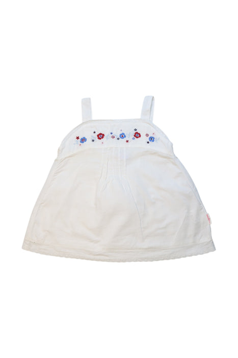 A White Sleeveless Tops from OshKosh B'gosh in size 4T for girl. (Front View)