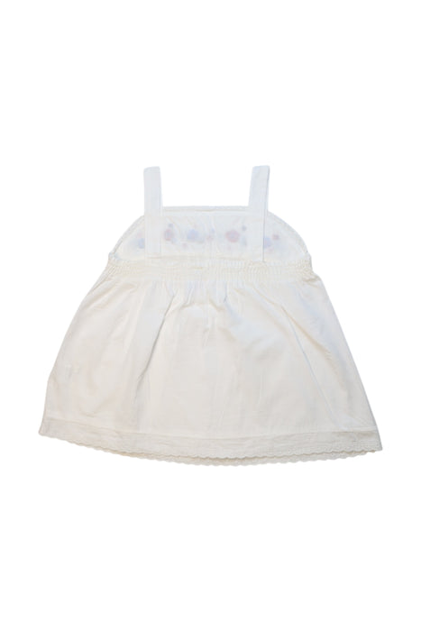 A White Sleeveless Tops from OshKosh B'gosh in size 4T for girl. (Back View)