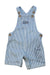 A Blue Overall Shorts from Peter Rabbit in size 6-12M for neutral. (Front View)