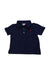 A Navy Short Sleeve Polos from Ralph Lauren in size 6-12M for neutral. (Front View)