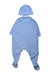A Blue Onesies from Petit Bateau in size 3-6M for neutral. (Back View)