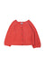 A Red Cardigans from Petit Bateau in size 3T for neutral. (Front View)