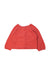 A Red Cardigans from Petit Bateau in size 3T for neutral. (Back View)