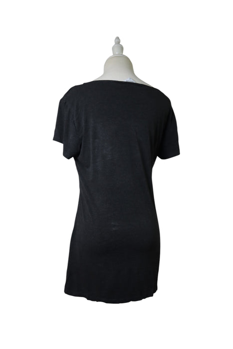 A Grey Short Sleeve Dresses from Seraphine in size Maternity-S for maternity. (Back View)