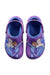 A Purple Slip Ons from Crocs in size 5T for girl. (Back View)
