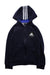 A Navy Hooded Sweatshirts from Adidas in size 7Y for neutral. (Front View)