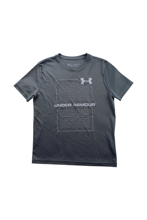 A Grey Short Sleeve T Shirts from Under Armour in size 8Y for boy. (Front View)