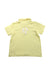 A Yellow Short Sleeve Polos from Nanos in size 10Y for boy. (Back View)