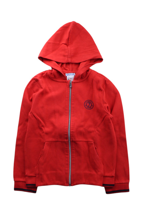 A Red Hooded Sweatshirts from Jacadi in size 10Y for neutral. (Front View)