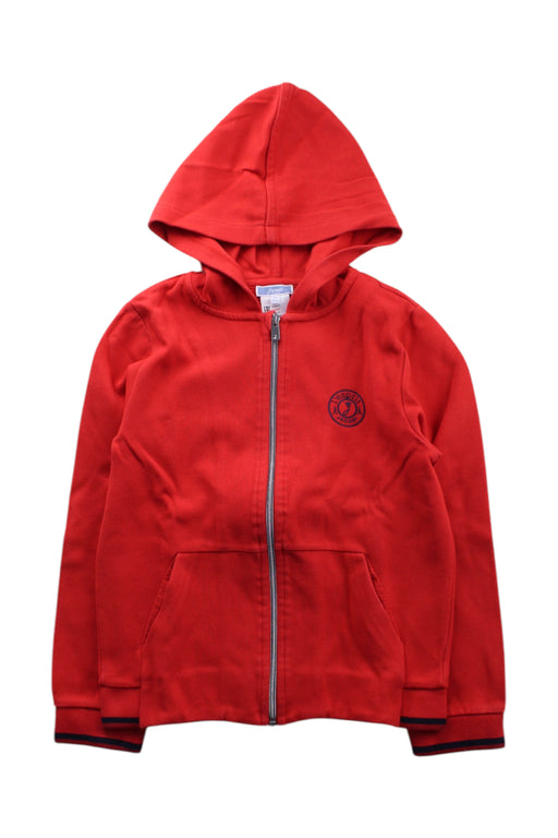 A Red Hooded Sweatshirts from Jacadi in size 10Y for neutral. (Front View)