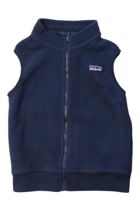 A Navy Outerwear Vests from Patagonia in size 3T for boy. (Front View)