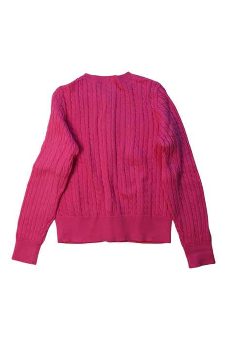 A Pink Cardigans from Polo Ralph Lauren in size 7Y for girl. (Back View)
