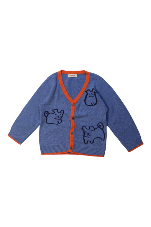 A Blue Cardigans from Momonittu in size 2T for neutral. (Front View)