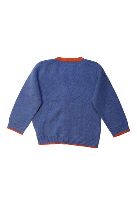 A Blue Cardigans from Momonittu in size 2T for neutral. (Back View)