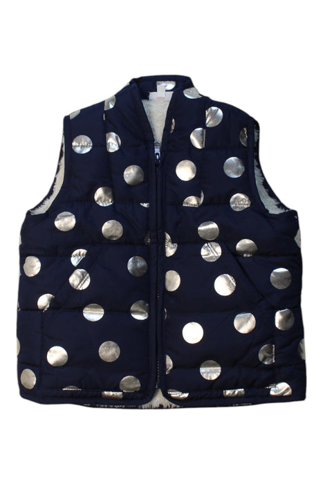 A Navy Outerwear Vests from Seed in size 3T for girl. (Front View)