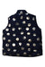 A Navy Outerwear Vests from Seed in size 3T for girl. (Back View)