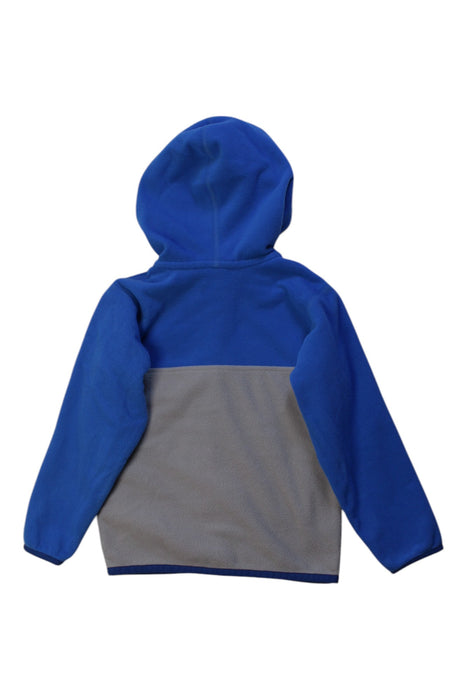 A Blue Hooded Sweatshirts from Patagonia in size 3T for boy. (Back View)
