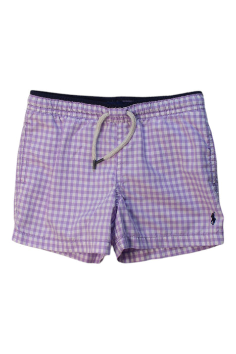 A Purple Swim Shorts from Polo Ralph Lauren in size 3T for boy. (Front View)