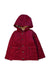 A Burgundy Puffer/Quilted Coats & Outerwear from Burberry in size 2T for neutral. (Front View)
