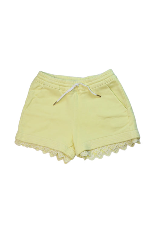 A Yellow Shorts from Chloe in size 6T for girl. (Front View)