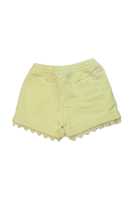 A Yellow Shorts from Chloe in size 6T for girl. (Back View)