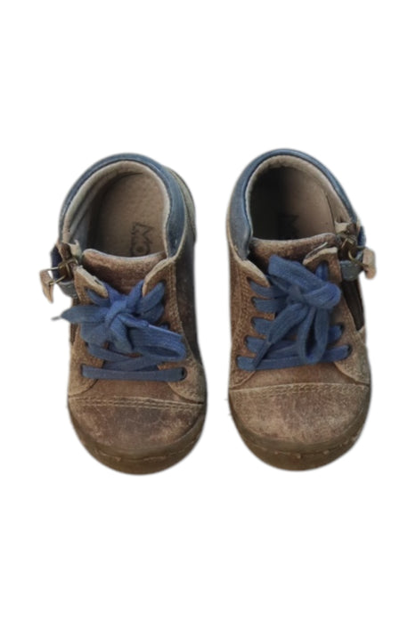 A Brown Casual Boots from Mod8 in size 5T for neutral. (Front View)