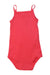 A Red Sleeveless Bodysuits from Petit Bateau in size 18-24M for neutral. (Back View)