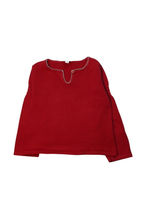 A Red Long Sleeve Tops from Jacadi in size 18-24M for neutral. (Front View)