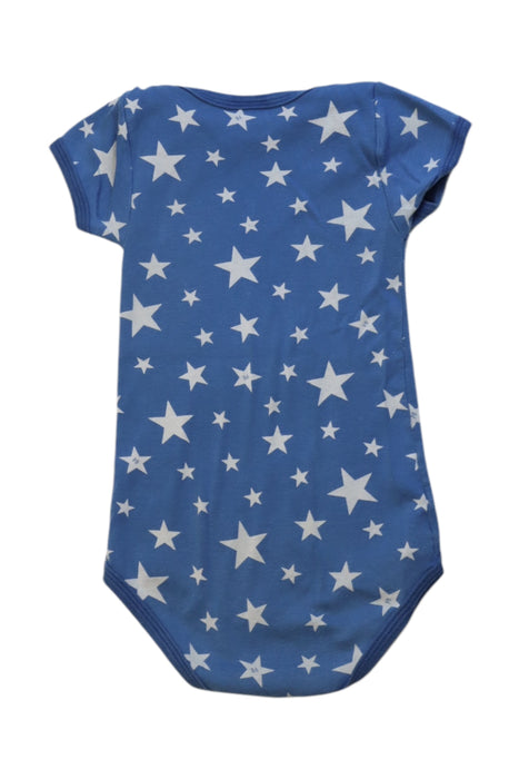 A Blue Short Sleeve Bodysuits from Petit Bateau in size 2T for neutral. (Back View)