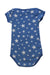 A Blue Short Sleeve Bodysuits from Petit Bateau in size 18-24M for neutral. (Back View)