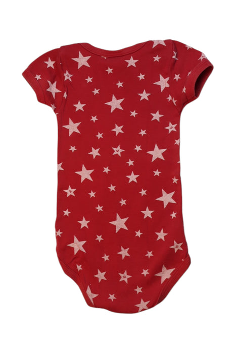A Red Short Sleeve Bodysuits from Petit Bateau in size 18-24M for neutral. (Back View)