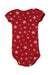 A Red Short Sleeve Bodysuits from Petit Bateau in size 18-24M for neutral. (Back View)