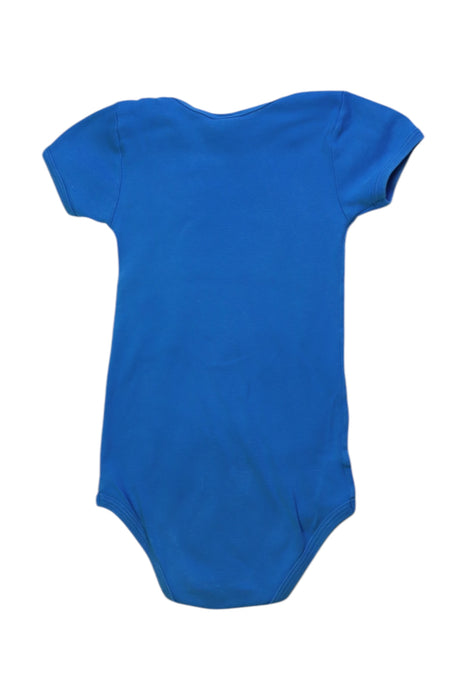 A Blue Short Sleeve Bodysuits from Petit Bateau in size 18-24M for neutral. (Back View)