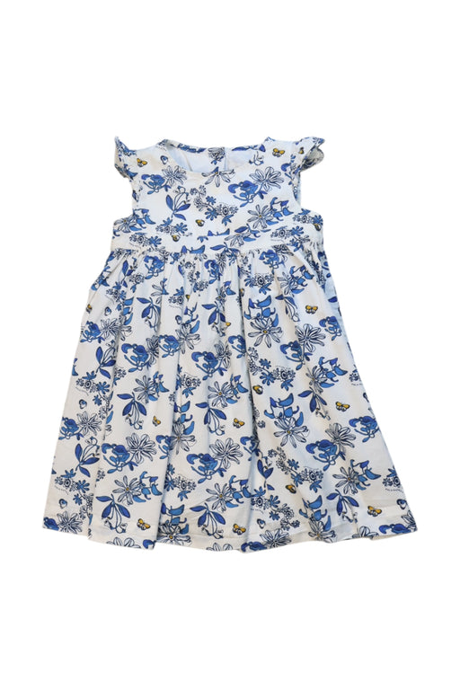 A Blue Sleeveless Dresses from Jacadi in size 18-24M for girl. (Front View)