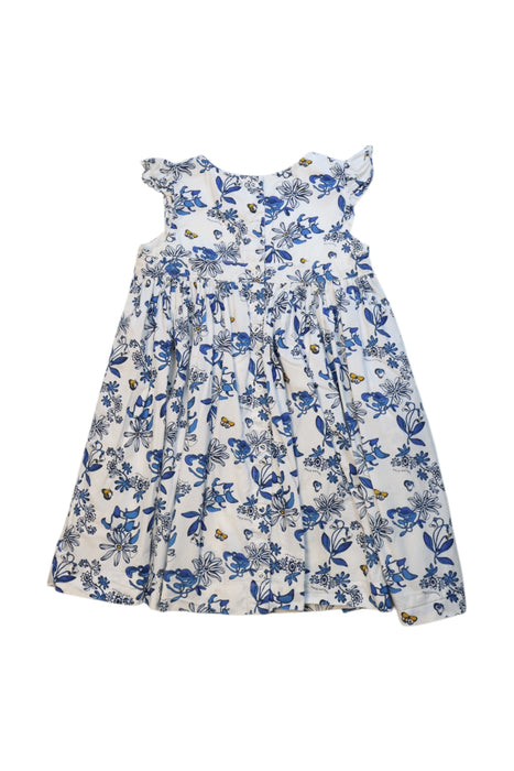 A Blue Sleeveless Dresses from Jacadi in size 18-24M for girl. (Back View)