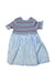 A Blue Short Sleeve Dresses from Seed in size 2T for girl. (Front View)