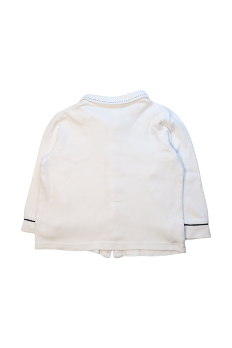 A White Long Sleeve Shirts from Kingkow in size 4T for neutral. (Back View)