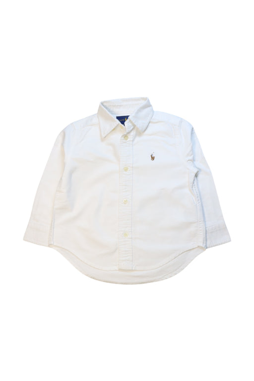 A White Long Sleeve Shirts from Ralph Lauren in size 2T for neutral. (Front View)