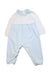 A Blue Long Sleeve Bodysuits from Emile et Rose in size 6-12M for neutral. (Front View)