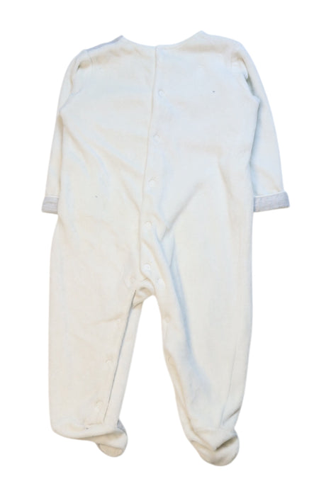 A White Long Sleeve Rompers from Purete du... Bebe in size 6-12M for neutral. (Back View)